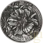 2 Kilogramm Silbermünze Australien Honey Bee 2024 - Antik Finish - High Relief