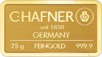 25 Gramm Goldbarren C. Hafner