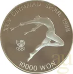 1 Unze Silbermünze Südkorea Olympiade Seoul
