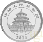3 Gramm Platinmünze China Panda 2024 proof