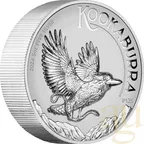 5 Unzen Silbermünze Australien Kookaburra 2024 - Incused Coin