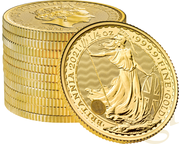 1/4 Unze Goldmünze Britannia 2022