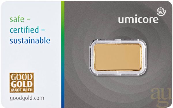 2,5 Gramm Goldbarren Umicore