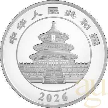 150 Gramm Silbermünze China Panda 2026 proof