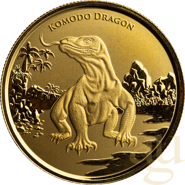 1 Unze Goldmünze Tokelau Komodo Dragon 2022