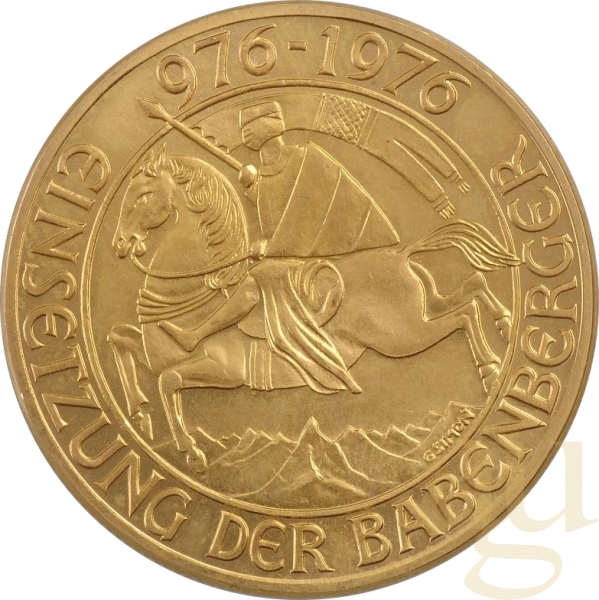1000 OES Goldmünze Österreich Babenberger