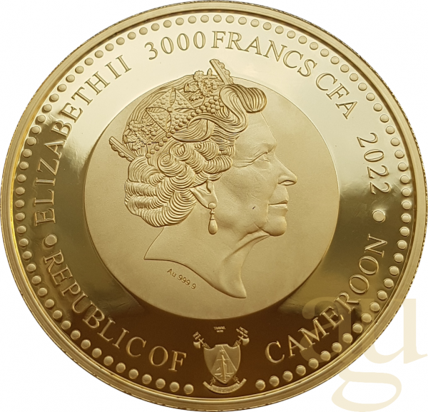 1 Unze Goldmünze World Famous Dogs - Bulldogge 2022