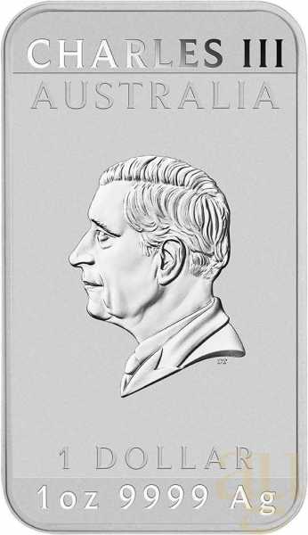 1 Unze Silbermünze Perth Mint Rectangular Dragon 2024