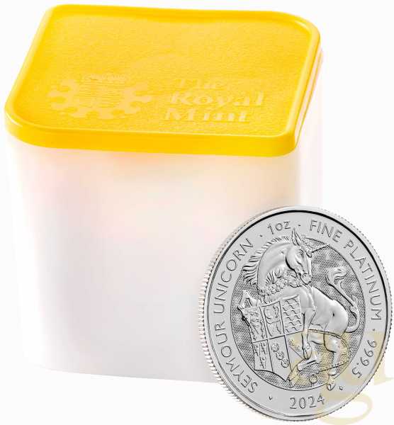 1 Unze Platinmünze Tudor Beasts Seymour Unicorn 2024