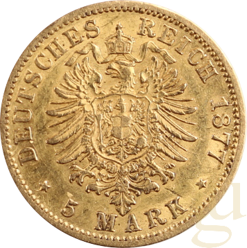 5 Mark Goldmünze Wilhelm I von Preußen