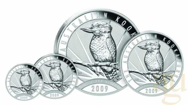 10 Unzen Silbermünze Australien Kookaburra 2009