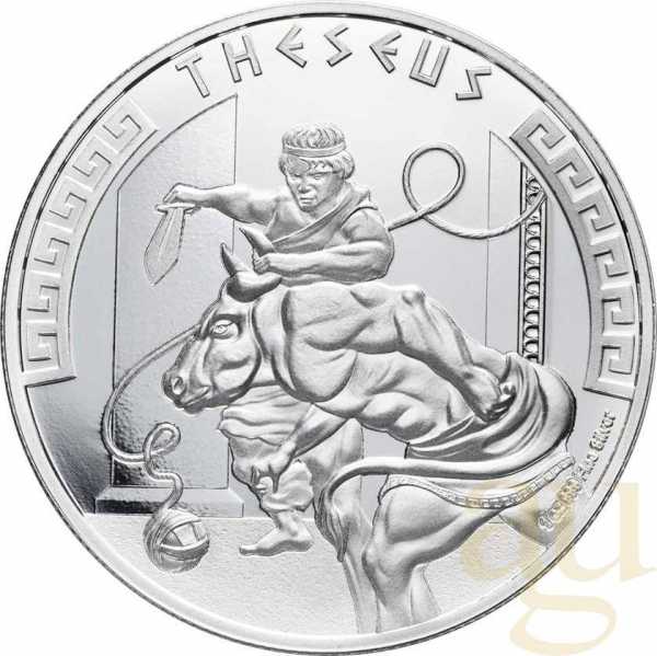 1 Unze Silbermünze Niue Heroes of Greek Mythology - Theseus 2024