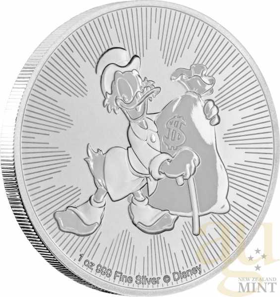 1 Unze Silbermünze Niue Dagobert Duck 2018