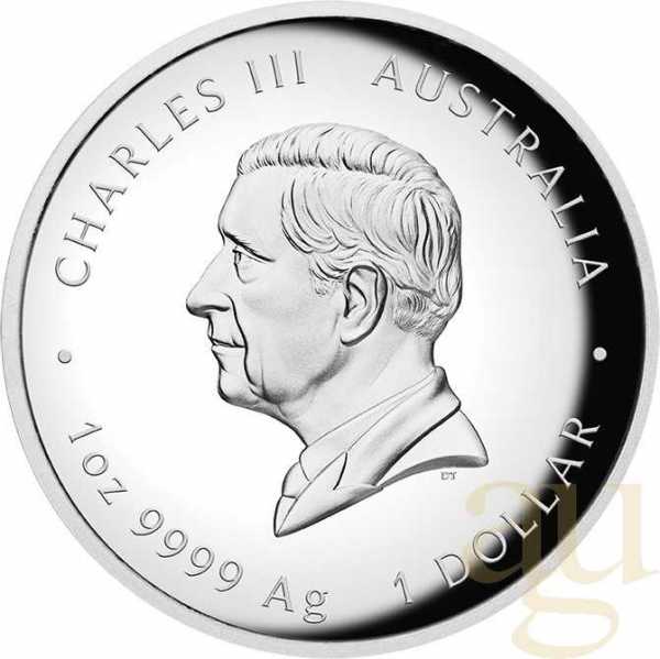 1 Unze Silbermünze Australien Lunar III Pferd 2026 - polierte platte - High Relief