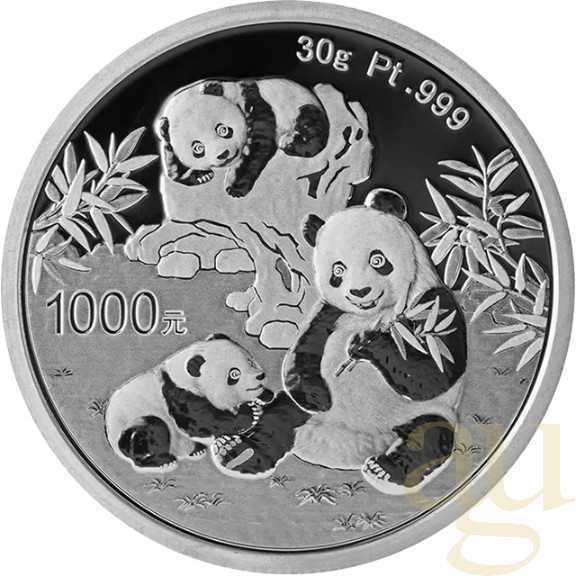 30 Gramm Platinmünze China Panda 2025 proof