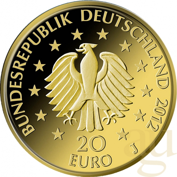 20 Euro Goldmünze Deutscher Wald - Fichte 2012 (A)