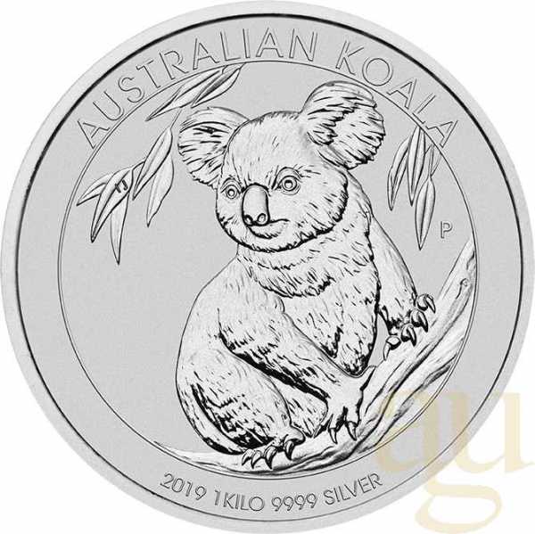 1 Kilogramm Silbermünze Australien Koala 2019