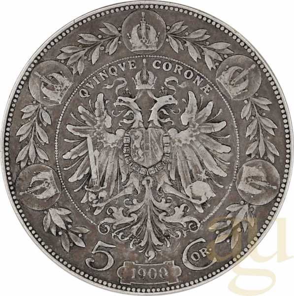 5 Kronen Silbermünze Österreich 1900
