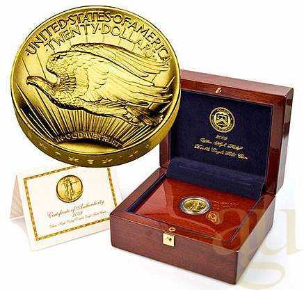 20 Dollars USA Goldmünze 2009 Ultra High Relief Double Eagle