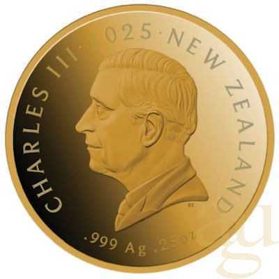 1/4 Unze Goldmünze Neuseeland Kiwi 2025 - polierte Platte