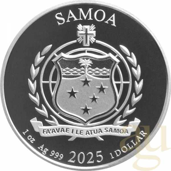 1 Unze Silbermünze Samoa Golden Eagle 2025