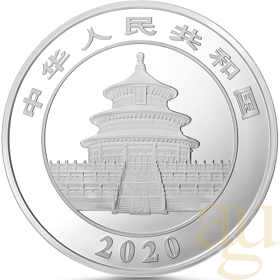 150 Gramm Silbermünze China Panda 2020 proof
