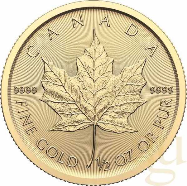 1/2 Unze Goldmünze Maple Leaf 2025