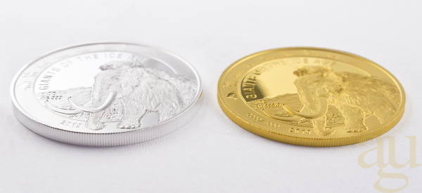 1 Unze Silbermünze Giganten der Eiszeit - Wollmammut 2019