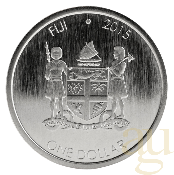 1 Unze Silbermünze Fiji Iguana 2015