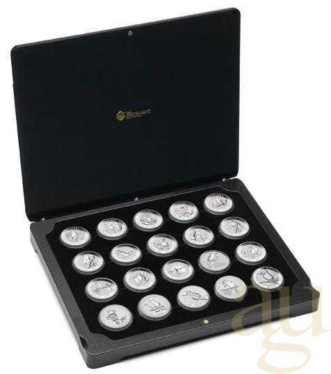 20 Jahre Kookaburra Jubiläums Silber-Set