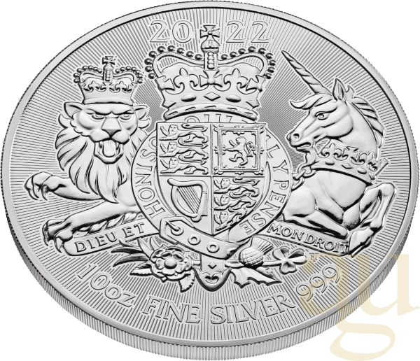 10 Unzen Silbermünze Großbritannien Royal Arms 2022