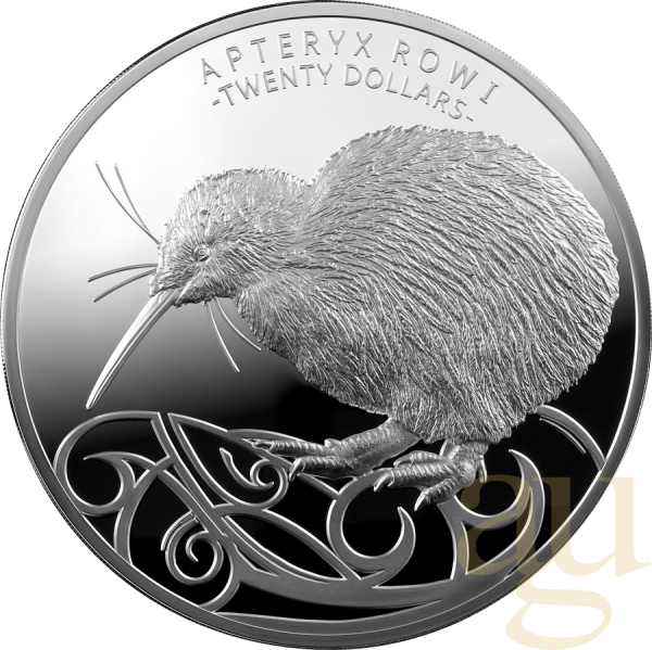1 Kilogramm Silbermünze Neuseeland Kiwi 2020 - polierte Platte