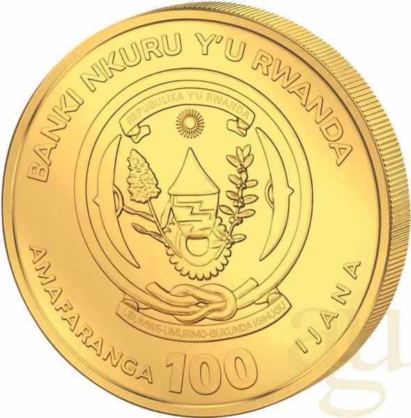 1 Unze Goldmünze Ruanda Nautical Serie - 100 Jahre Sedov 2021