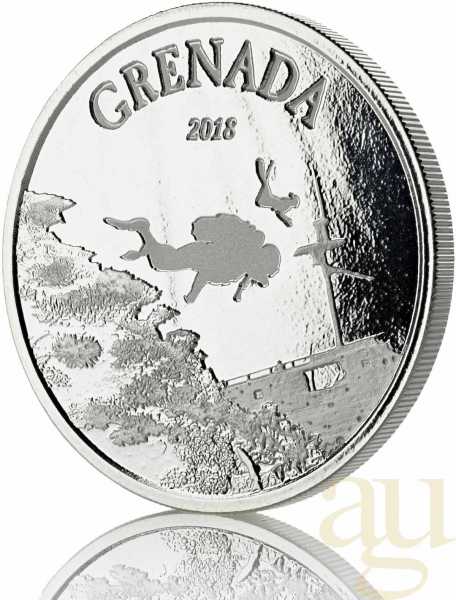 1 Unze Silbermünze EC8 Grenada - Diving Paradise 2018