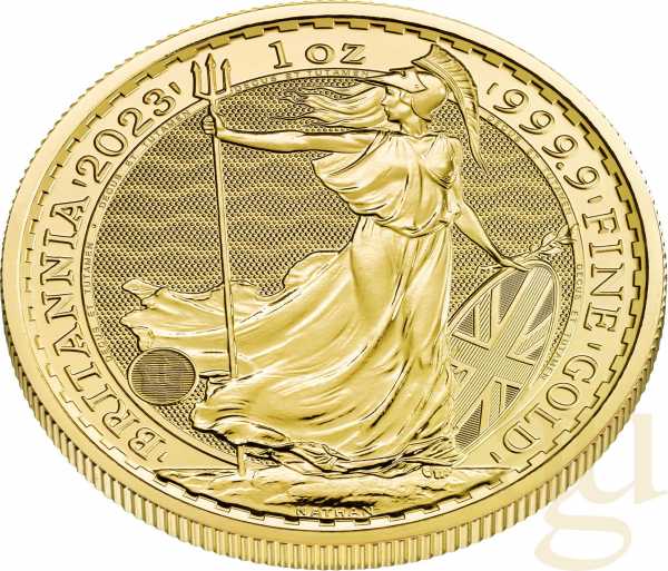 1 Unze Goldmünze Britannia 2023 - Queen Elisabeth