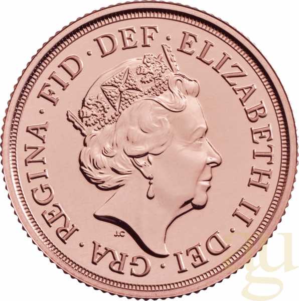 1 Pfund Goldmünze Sovereign Elisabeth 2021