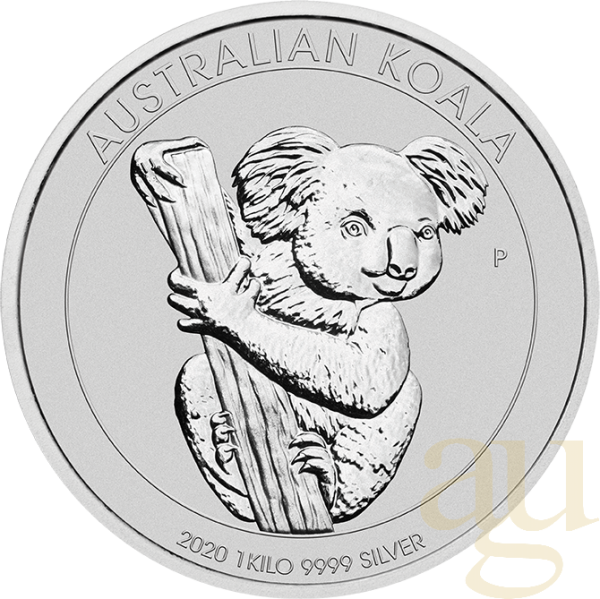 1 Kilogramm Silbermünze Australien Koala 2020