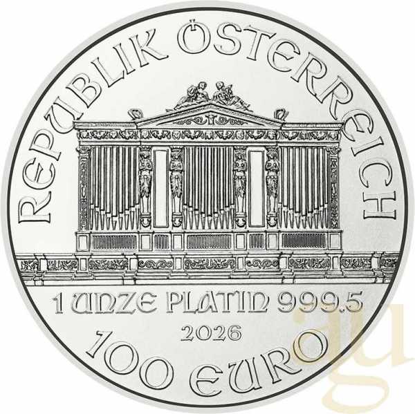 1 Unze Platinmünze Wiener Philharmoniker 2026
