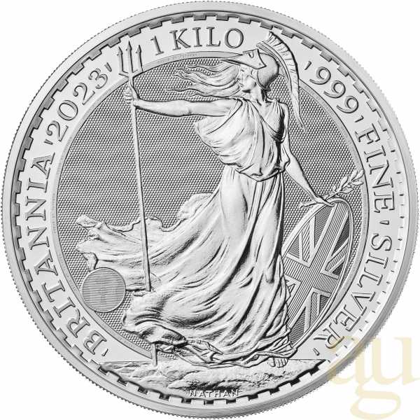 1 Kilogramm Silbermünze Britannia 2023 - King Charles