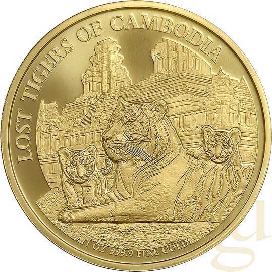 1 Unze Goldmünze Kambodscha Lost Tigers 2025