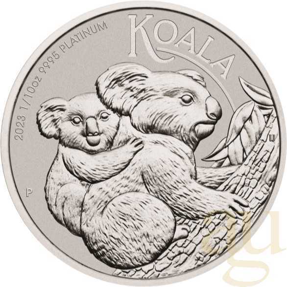 1/10 Unze Platinmünze Australien Koala 2023