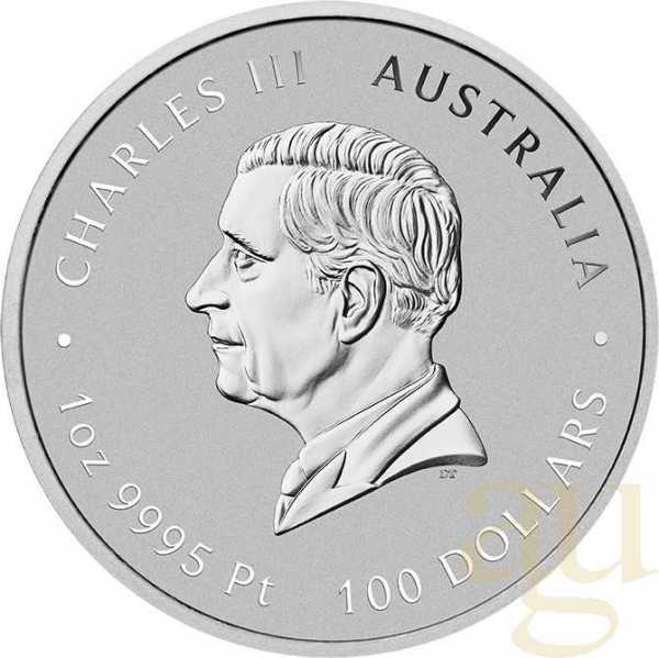 1 Unze Platinmünze Australien Lunar III Ziege 2027