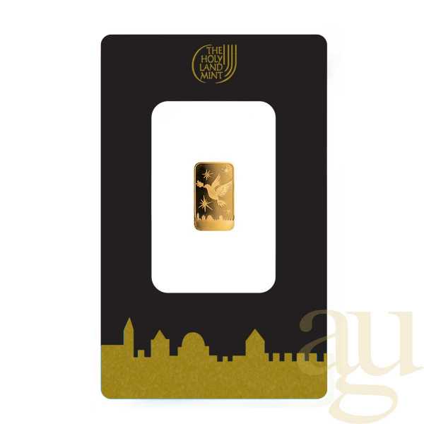 1 Gramm Goldbarren The Holy Land Mint - Dove of Peace