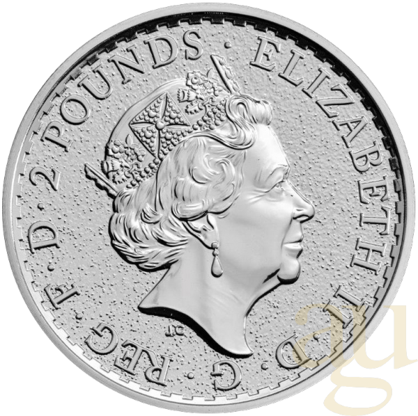 1 Unze Silbermünze Lunar Serie UK Hund 2018