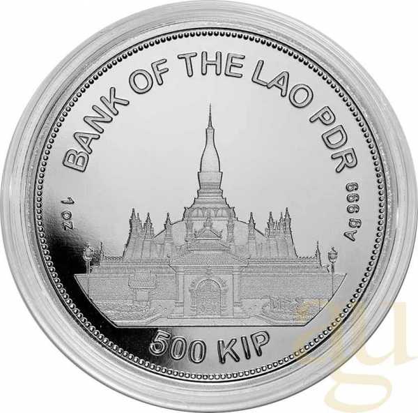 1 Unze Silbermünze Laos Tiger 2022