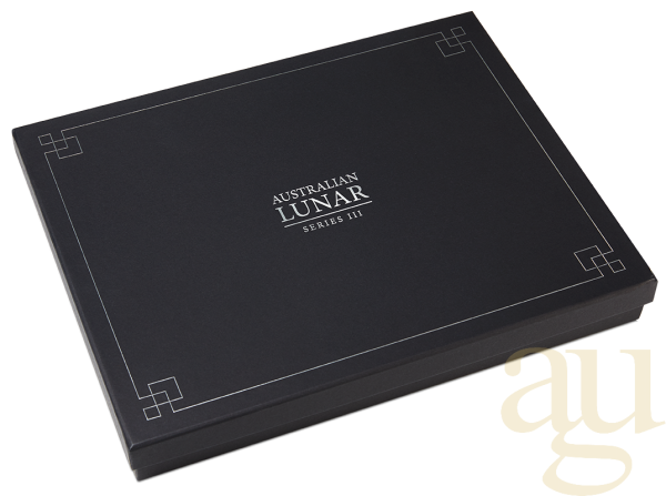 Original Perth Mint Lunar III Münzbox für 12x 1oz Goldmünze