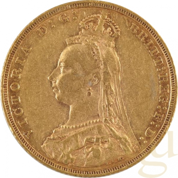 1 Pfund Goldmünze Sovereign Victoria Krone