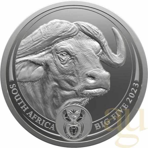 1 Unze Silbermünze Südafrika Big Five Büffel 2023