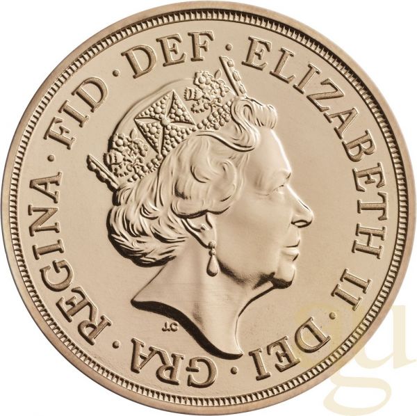 1 Pfund Goldmünze Sovereign Elisabeth 2014