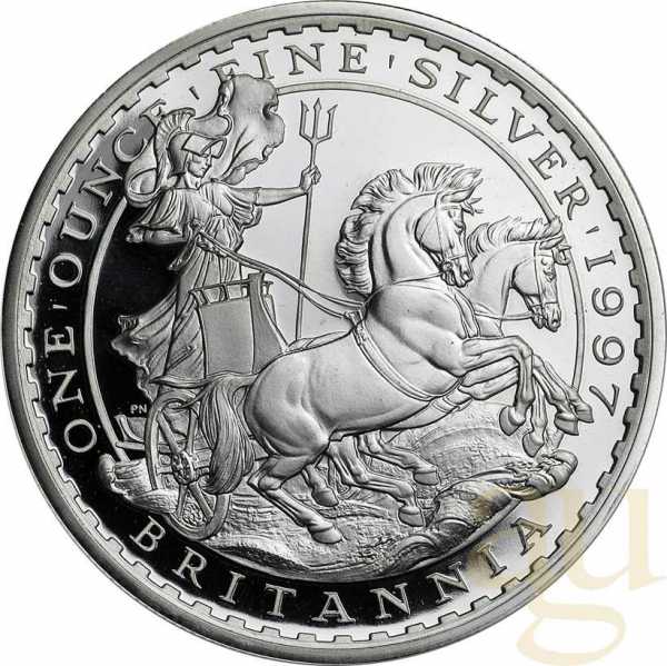 1 Unze Silbermünze Britannia 1997